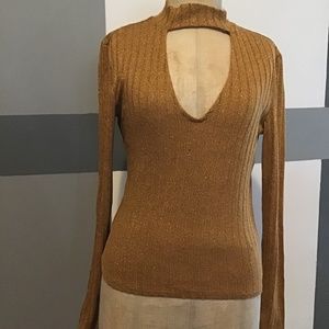 Gold Sparkle thin sweater
